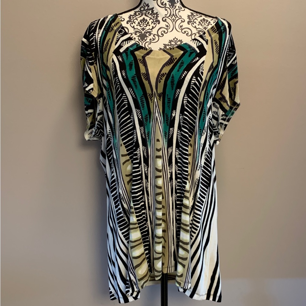 NIC+ZOE 1X Black, Khaki, Green Top
